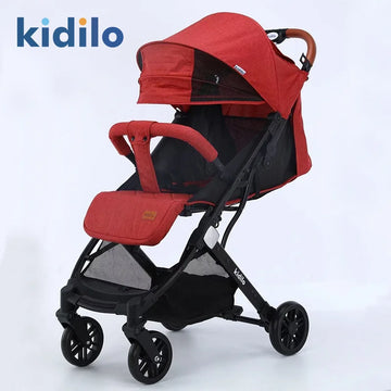 Baby Stroller That Can Be Used in Sitting or Reclining Positions,Lightweight,Foldable,and Has A High View for Newborns and Babie
